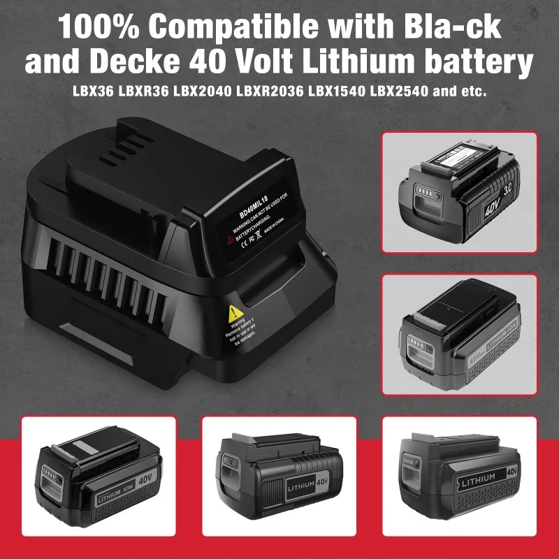 Adaptor Baterai BD40MIL18, coc - Black+Decker Tool Cordless ulasan dan harga