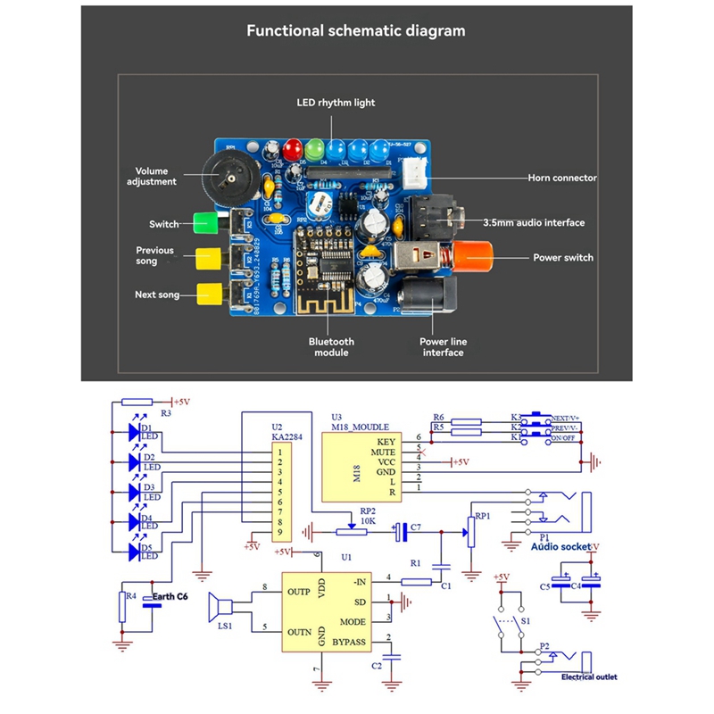 Kit Speaker Bluetooth DIY Proy - Diy Electronics Project Kit ulasan dan harga