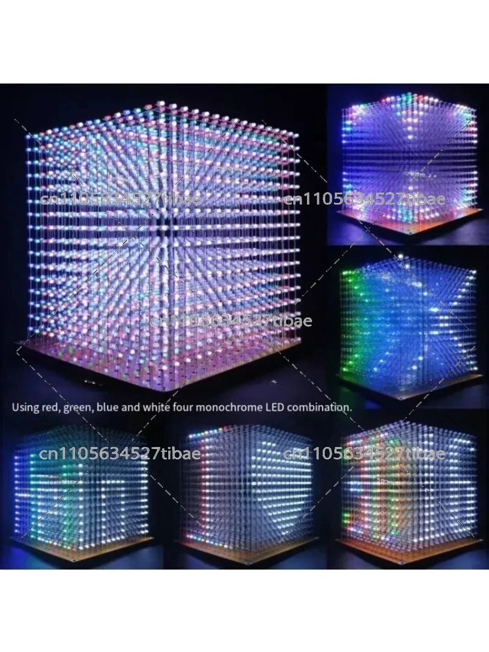 Kit Kubus Cahaya 3D16mini 16x1 - Diy Electronics Project Kit ulasan dan harga